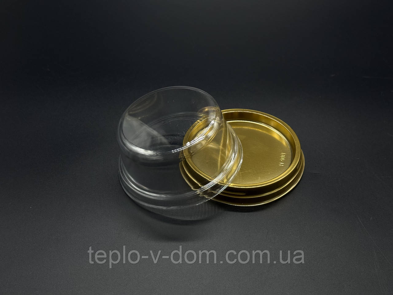 Упаковка для тістечка. Колір золотий 5х7,5см Набір 10шт