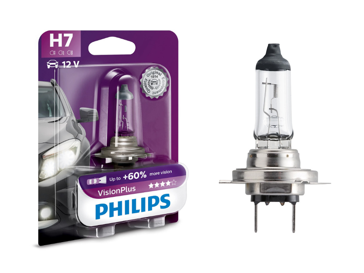 Галогенова лампа PHILIPS 12972VPB1 H7 55W 12V PX26d VisionPlus, фото 1