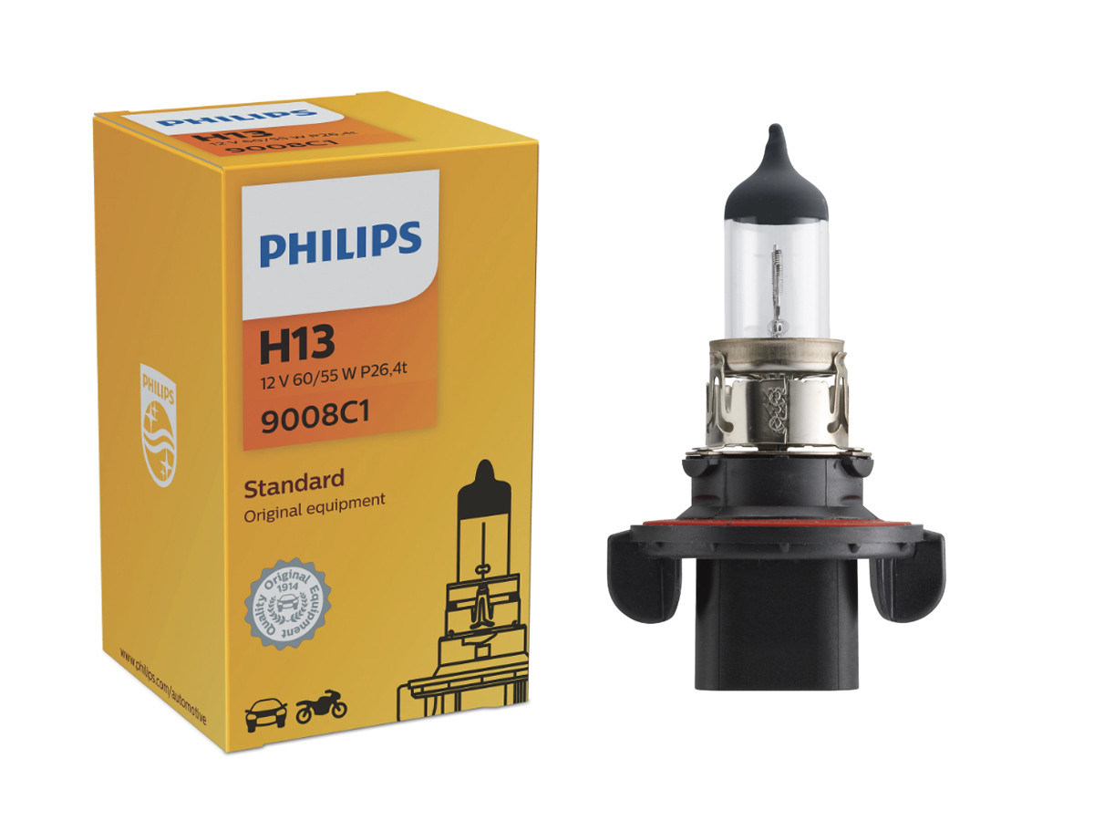 Галогенова лампа PHILIPS 9008C1 H13 60/55W 12V P26,5t, фото 1