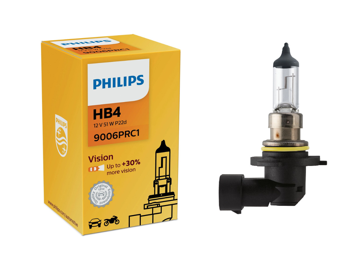Галогенова лампа PHILIPS 9006PRC1 HB4 55W 12V P22d Premium, фото 1