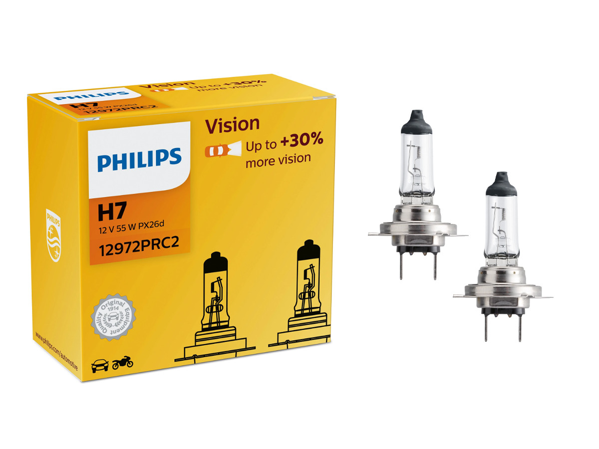 Комплект галогенових ламп PHILIPS 12972PRC2 H7 55W 12V PX26d Premium 2pcs., фото 1