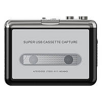 Плеєр касетний USB MP3 з оцифровкою записів  Чорний