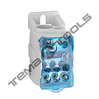 Блок распределительный 160А на DIN-рейку Синий