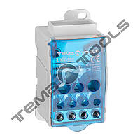 Блок распределительный 500А синий на DIN-рейку модульный винтовой клеммный блок