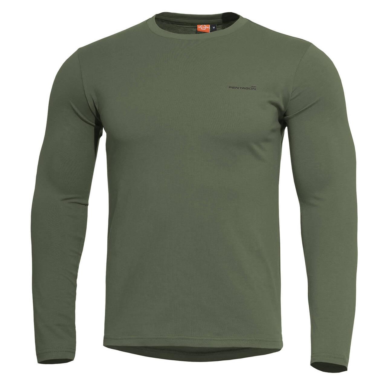 Футболка на довгий рукав Pentagon AGERON 2.0 LONG ARM SHIRT K09029-2.0 Small, Олива (Olive), фото 1