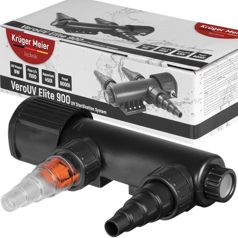 Стерилізатор Kruger Meier VeroUV Elite 900 9W для акваріумів до 450 л і ставків до 8000 л, фото 1