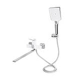 Змішувач для ванни Qtap Presto з довгим поворотним виливом (з душовим гарнітуром) QTPRE2601CRW45578, фото 3