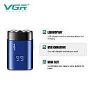 Електробритва VGR V-347 BLUE, роторна, IPX7, фото 4