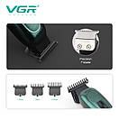 Тример VGR V-227 GOLD, 3 насадки, LED display, фото 6