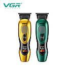 Тример VGR V-227 GOLD, 3 насадки, LED display, фото 5