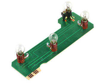 Плата заднього ліхтаря ВАЗ 2105, права, з лампами, WATT