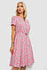 Сукня софт із принтом, колір рожевий, 230R1016, фото 3