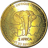 Сенегал › Західноафриканський франк 3000 франків, 2003 Галаго Бронза, 10g, ø 27.5mm №1889, фото 2