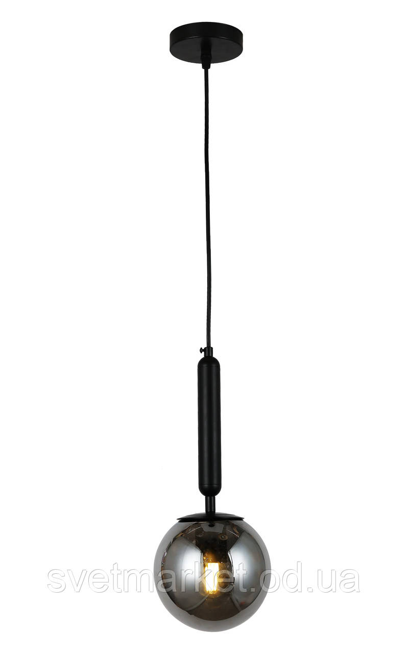 Підвісний світильник на одну лампочку 752103-1(3515) BK+BK, фото 1