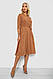 Сукня софт із принтом, колір коричневий, 230R1011-5, фото 3
