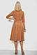 Сукня софт із принтом, колір коричневий, 230R1011-5, фото 4