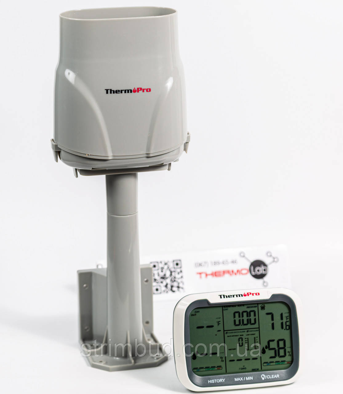 Метеостанція з опадоміром ThermoPro TP270, фото 1