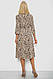 Сукня софт на ґудзиках із принтом, колір моко, 230R117, фото 4