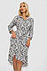 Сукня софт на ґудзиках із принтом, колір білий, 230R117, фото 2