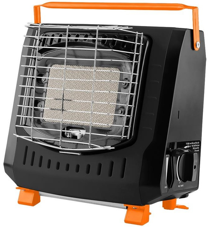 Обігрівач газовий Neo Tools, 2.2кВт, 160г/год, картриджний, регулятор, п'єзопідпал, чорний, фото 1