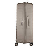 Валіза 2E, Aero, поліпропілен, велика, 99/119 л, TSA, 4 колеса, EXP, сіро-коричневий, фото 5