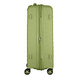 Валіза 2E, Aero, поліпропілен, середня, 63/78 л, TSA, 4 колеса, EXP, оливково-зелений, фото 6