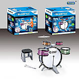 Дитяча барабанна установка зі стільчиком арт. L 552, фото 2