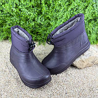Жіночі чоботи пінові утеплені короткі Е-003090-2 Фіолетові