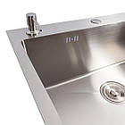 CM 100*50 L Мийка нержавійка Valeso Handmade (круглий сифон 3,0/0,8), фото 2