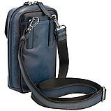 Шкіряна сумка через плече Visconti AT45 Alex (Burnish Blue), фото 3