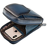 Шкіряна сумка через плече Visconti AT45 Alex (Burnish Blue), фото 8