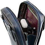 Шкіряна сумка через плече Visconti AT45 Alex (Burnish Blue), фото 9