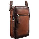 Шкіряна сумка через плече Visconti AT43 Gianni (Burnish Tan), фото 2