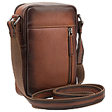 Шкіряна сумка через плече Visconti AT43 Gianni (Burnish Tan), фото 6