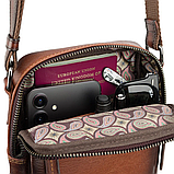 Шкіряна сумка через плече Visconti AT43 Gianni (Burnish Tan), фото 7