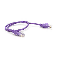 Патч-корд литий RITAR UTP RJ45 Cat.5e 0,25м фіолетовий Cu мідь