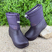 Жіночі чоботи пінові утеплені на блискавці Е-003091- 2 Фіолетові