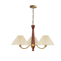 Люстра світлодіодна стельова 6912 Патриція (Золотистий) 3 плафони