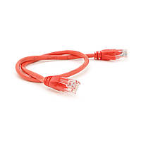 Патч-корд литий RITAR CCA UTP RJ45 Cat.5e 0,3м червоний Q1000