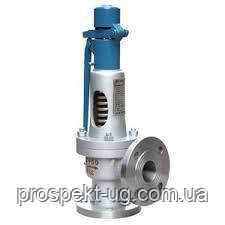 Клапан 17с6нж Ду32 ру16 СППК4-Р запобіжний сталевий пружинний фланцевий із ручним підривом, фото 1