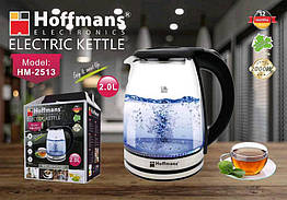 Електричний чайник Hoffmans HM-2513 скло 2л 1800 Вт