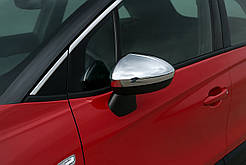 Накладки на дзеркала (2 шт, нерж) OmsaLine - Італійська нержавійка для Peugeot RCZ 2010-2015 рр