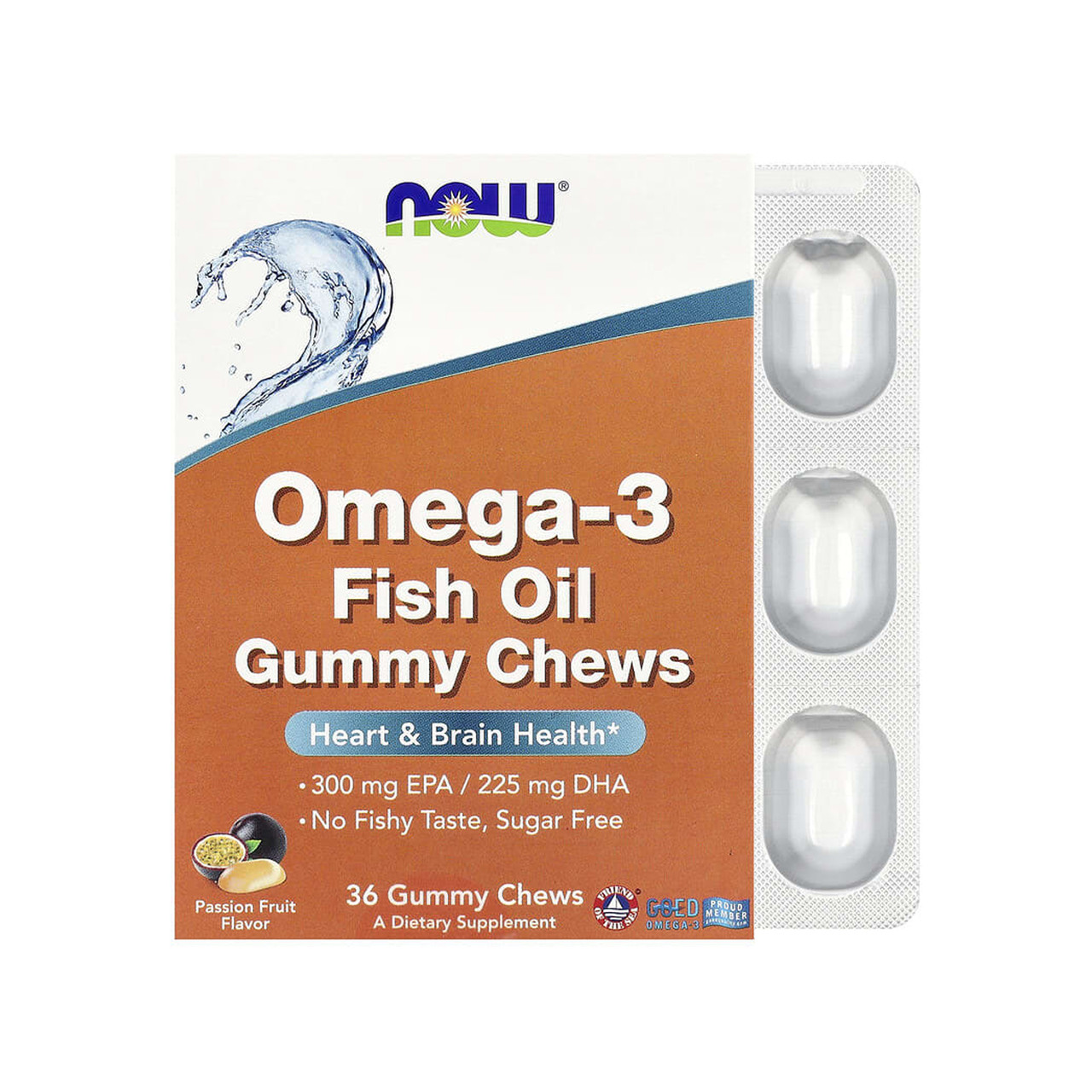Omega-3 Fish Oil - 36 Gummy Chews, фото 1