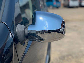 Накладки на дзеркала (2 шт) V-2 OmsaLine - Італійська нержавійка для Dacia Duster 2008-2018 рр