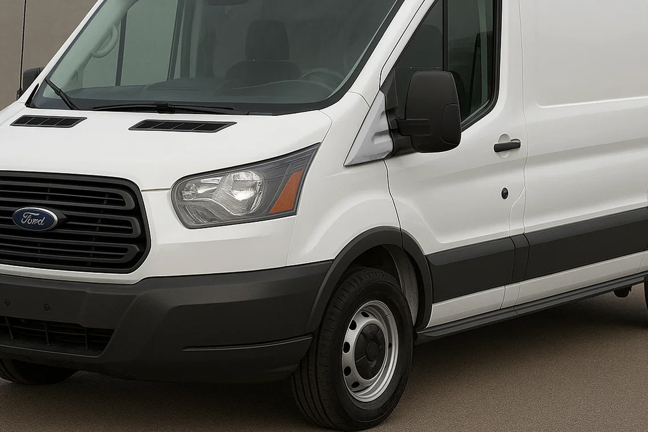 Накладка біля дзеркал Carmos (2 шт., нерж) для Ford Transit 2014-2024 рр від VLF комп., фото 1
