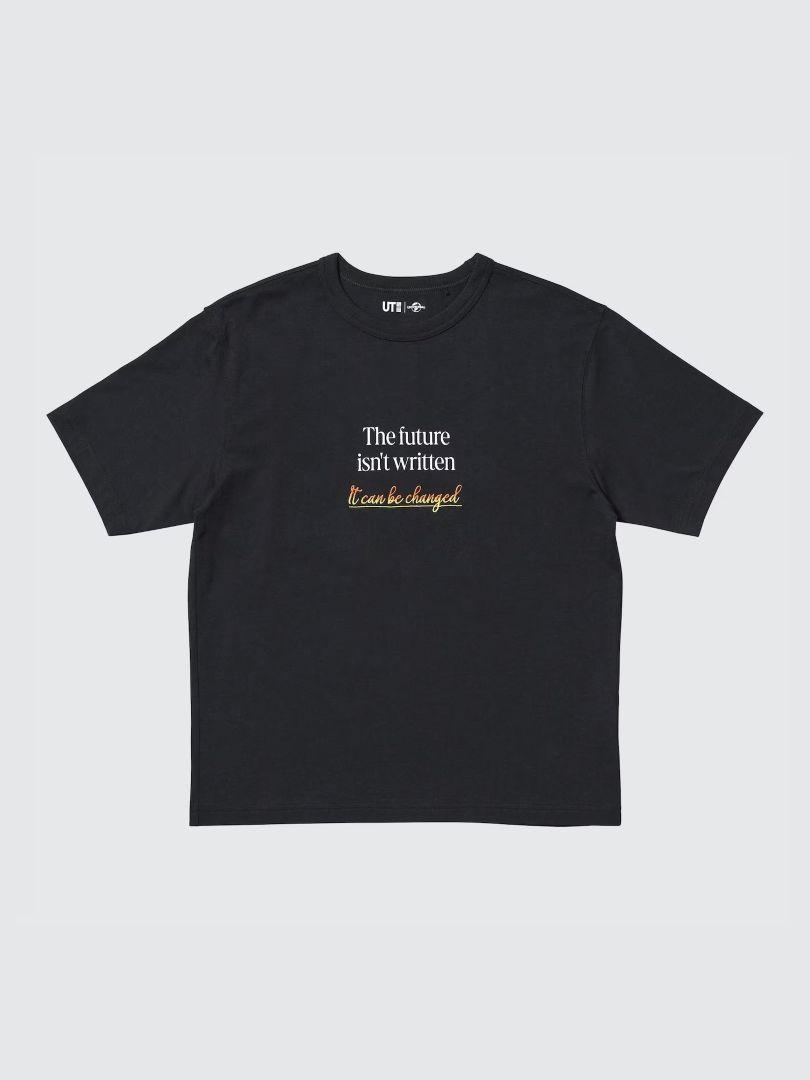 Футболка UNIQLO з принтом 1159843989 (Чорний XXS), фото 1