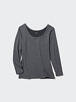 Жіночий лонгслів UNIQLO HEATTECH 1159844041 (Сірий XXL)