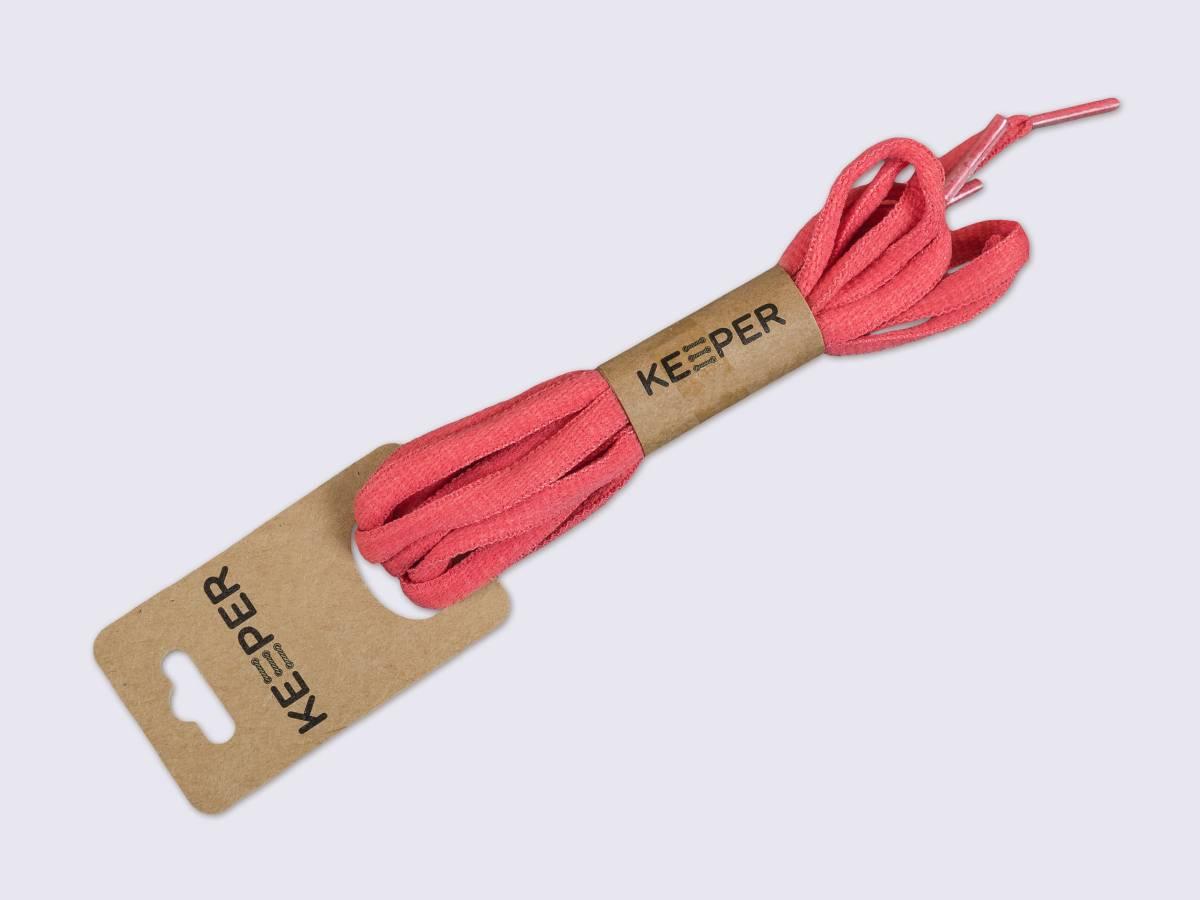 Шнурки (в упаковці) спортивні об'ємні, 120 см, кол. №9 темно-рожевий, фото 1