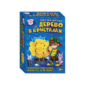 Набір для експериментів Дерево у кристалах Ранок 10114174 жовте, Toyman