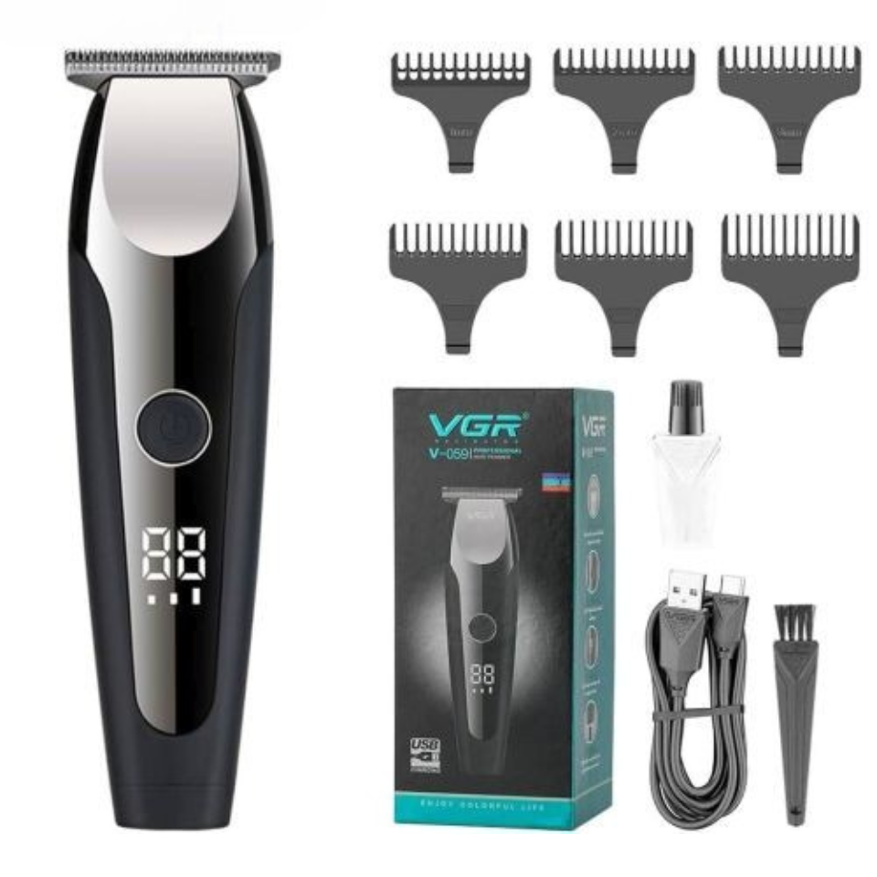 Тример VGR V-059 з 4 насадками LED, фото 1